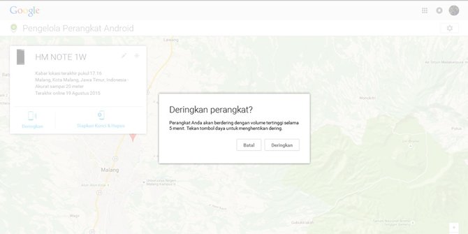 cara temukan smartphone hilang lewat google play