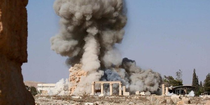 ISIS sebar foto kejahatan perang hancurkan kuil bersejarah Romawi