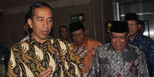 Said Aqil laporkan hasil Muktamar NU ke Jokowi di Istana