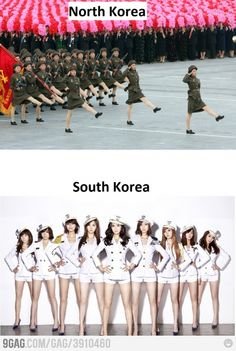 meme tentara korut vs korsel