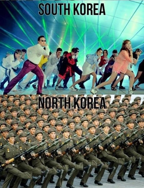 meme tentara korut vs korsel