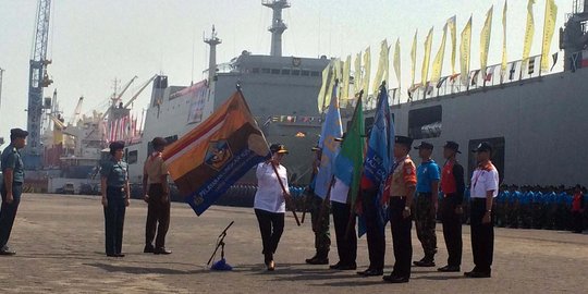 Sail Tomini 2015, Menko Puan dan TNI AL lepas 4 kapal satgas