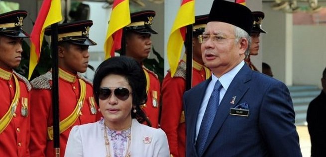 pm najib razak dan istrinya