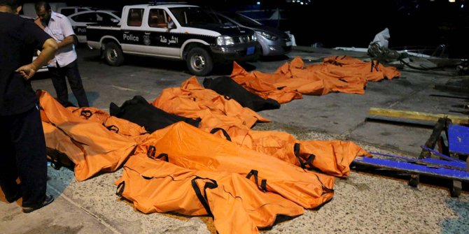 Perahu imigran tenggelam di perairan Libya, 200 orang tewas