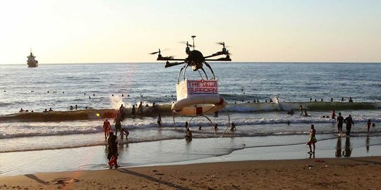 Di Lebanon drone jadi petugas penjaga pantai