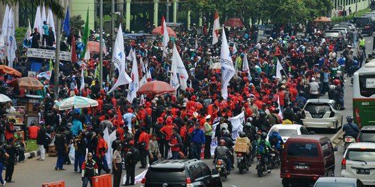 Ini kekuatan buruh yang akan geruduk Istana Presiden Jokowi