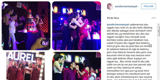 Kisah-kisah haru kebersamaan Aurel dengan Krisdayanti