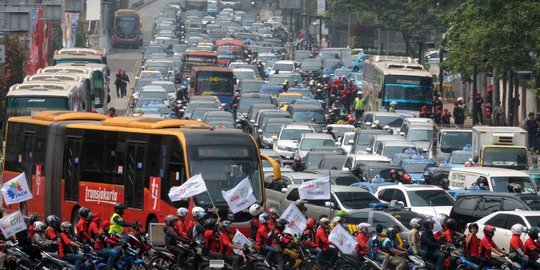 Ada demo buruh, jalur Thamrin-HI boleh dilintasi sepeda motor