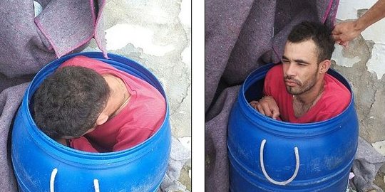 Mencoba kabur, napi Brasil ini rela mendekam di tong sampah
