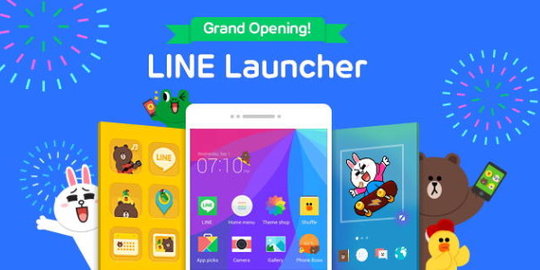Line luncurkan Android Launcher dengan 3000 tema