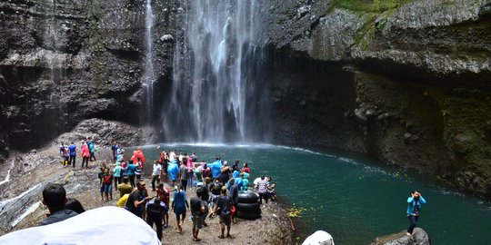 'Saat difoto, di air terjun ini ada penampakan Patih Gajah Mada'