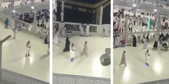 Netizen berdebat gara-gara jemaah Haji tawaf pakai segway