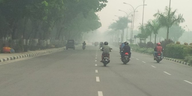 Kabut asap di Aceh makin pekat, jarak pandang hanya 200 meter