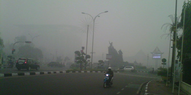 Aceh diselimuti kabut asap, status waspada