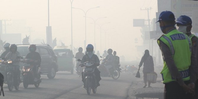 Akibat kabut asap, warga Banjarmasin mulai dilanda penyakit ISPA