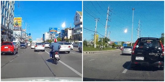 Pagi hari meteor jatuh di Bangkok, warga yakin pertanda buruk