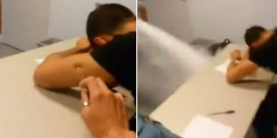 (Video) Guru di Belanda hobi semprot murid ngantuk pakai pemadam