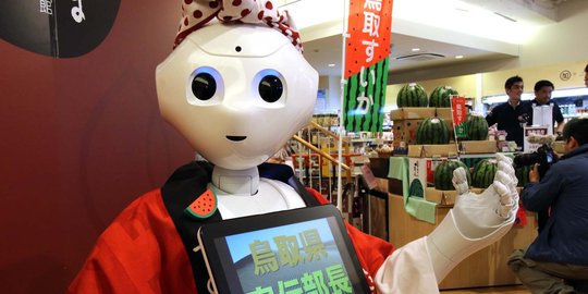 Mabuk, pria Jepang hajar robot berharga puluhan juta rupiah