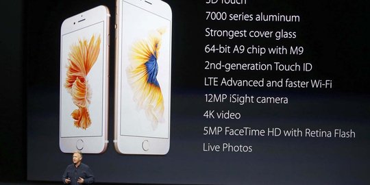 Apple perkenalkan fitur-fitur canggih iPhone 6s dan iPhone 6s Plus