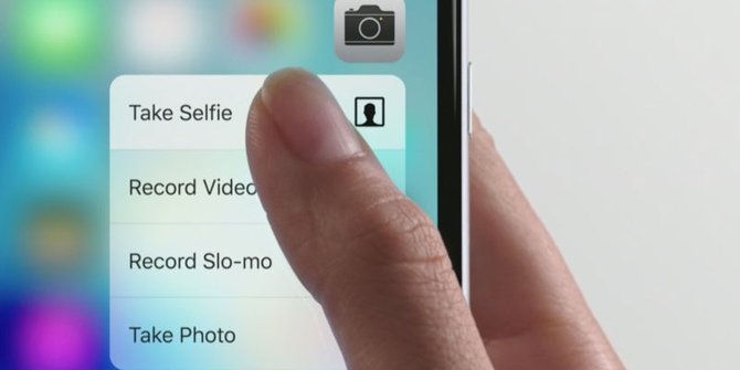 teknologi 3d touch iphone 6s