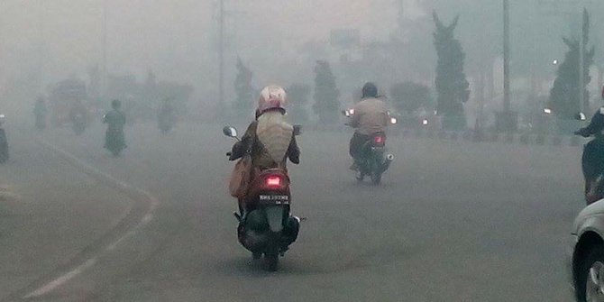 Akibat kabut asap, siswi sekolah dasar di Pekanbaru meninggal dunia