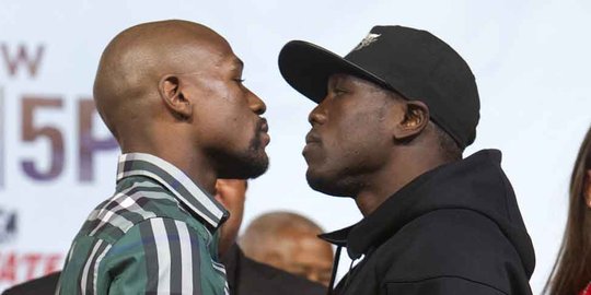 Gaya Floyd Mayweather jelang duel lawan Andre Berto