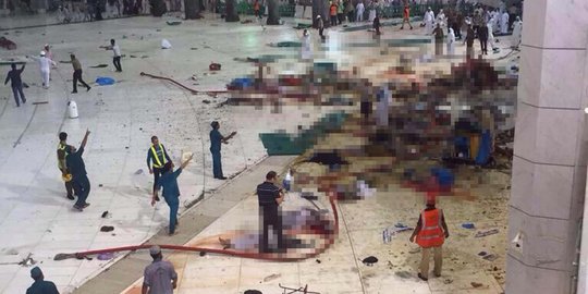 Ini video detik-detik crane maut jatuh di Masjidil Haram