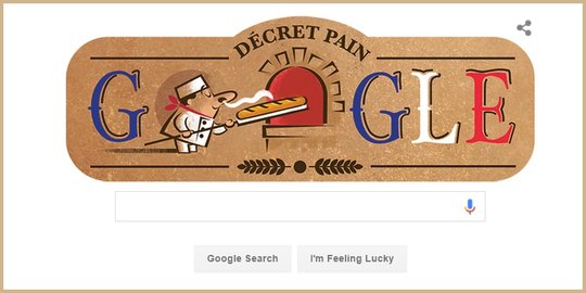 Google peringati 22 tahun resminya simbol budaya Prancis, Baguette