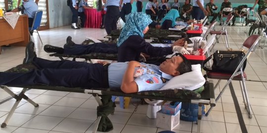 Jelang milad, pasukan elite TNI AU gelar donor darah