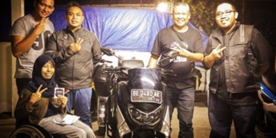 Keterbatasan fisik tak halangi wanita ini jadi rider sejati
