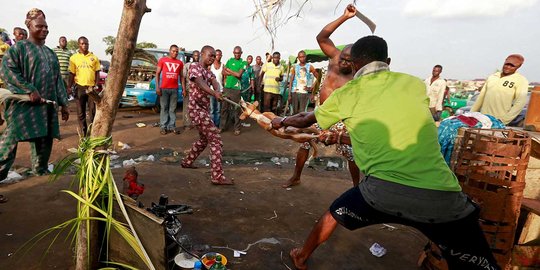 Sadisnya ritual Ogun di Nigeria