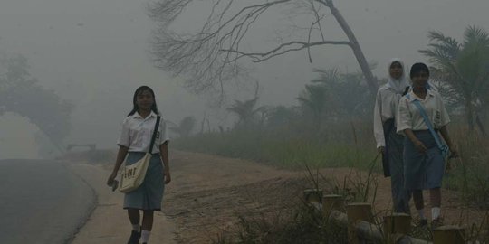 Sumatera sudah dikepung asap baru sekarang menteri bersuara