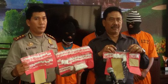 Polisi bongkar jaringan narkoba penjual lele, 128 gram sabu disita