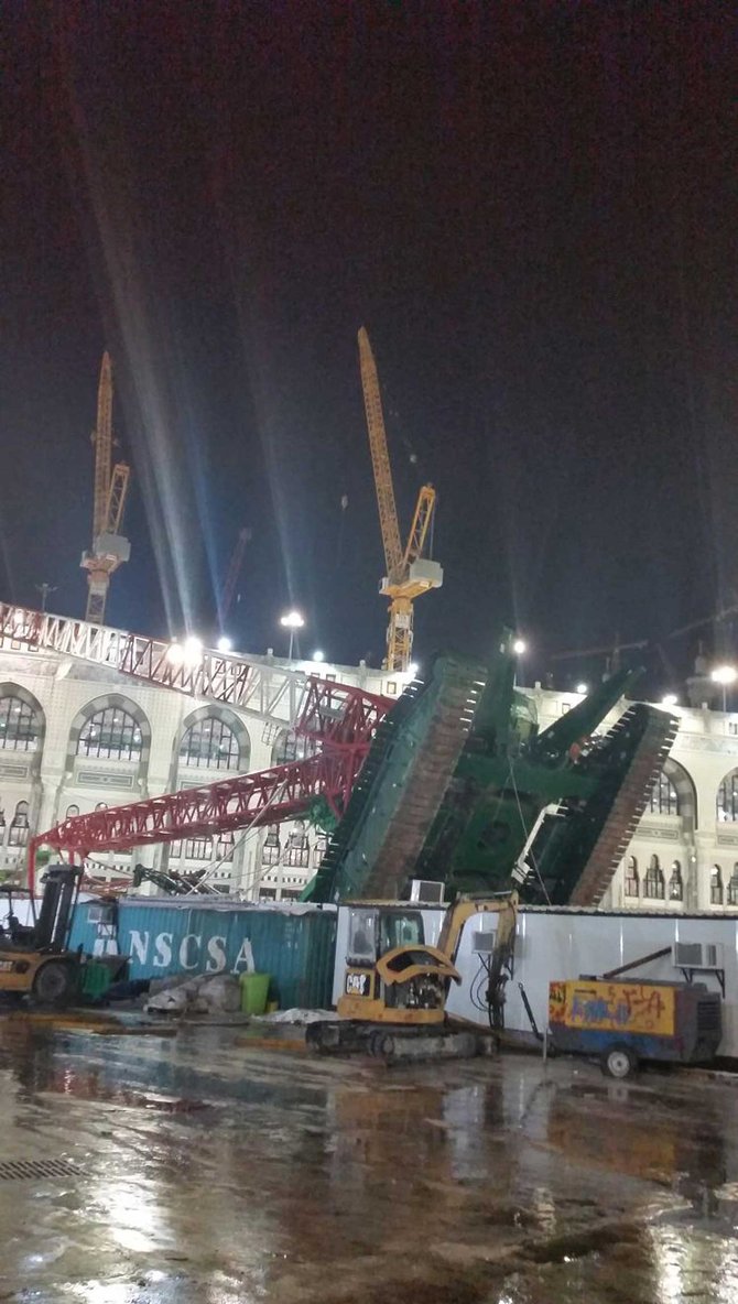 crane jatuh di masjidil haram