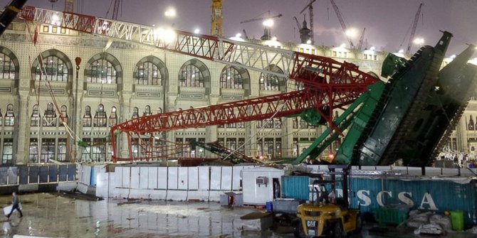 crane jatuh di masjidil haram