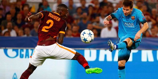 Roma tahan imbang Barca 1-1