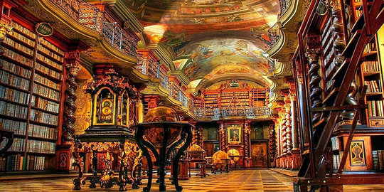 Ini Klementinum Library, Perpustakaan Terindah di Dunia Kepunyaan Ceko
