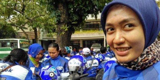 4 bidadari cantik ini siap layani pengguna ojek online di ibu kota