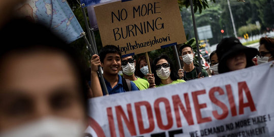 Protes kabut asap, warga Malaysia geruduk Kedubes RI di Kuala Lumpur