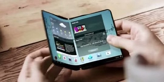 Canggih, smartphone Samsung ini bisa dilipat seperti buku