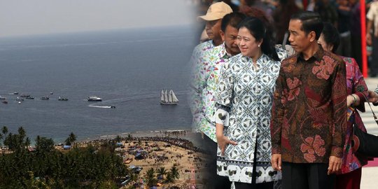 Parade kapal perang sambut Jokowi di Sail Tomini 2015