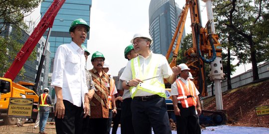 Jokowi resmikan pengeboran proyek MRT tahap pertama di Senayan