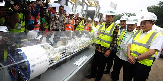 Jokowi resmikan pengeboran terowongan MRT