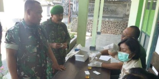 Antisipasi penggunaan narkoba, prajurit TNI di Jembrana dites urine
