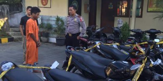 Polisi tangkap sopir dan kernet truk pencuri puluhan motor di Bali