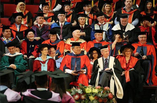 sby mendapat gelar honorary doctor of letters dari university of western australia