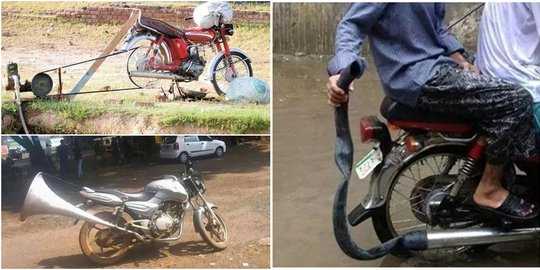 7 Modifikasi unik biker India yang bikin ngakak