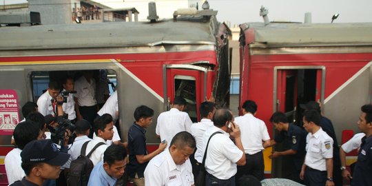 Ada tabrakan, perjalanan KRL hanya dari Stasiun Manggarai