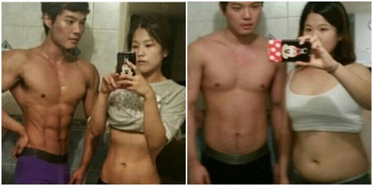 Sukses 'memahat' tubuh, pasangan seksi ini bikin heboh Korea