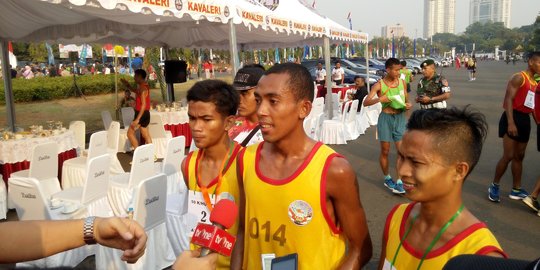 Raih emas di Sea Games, Sertu Agus pelari tercepat di HUT TNI ke 70